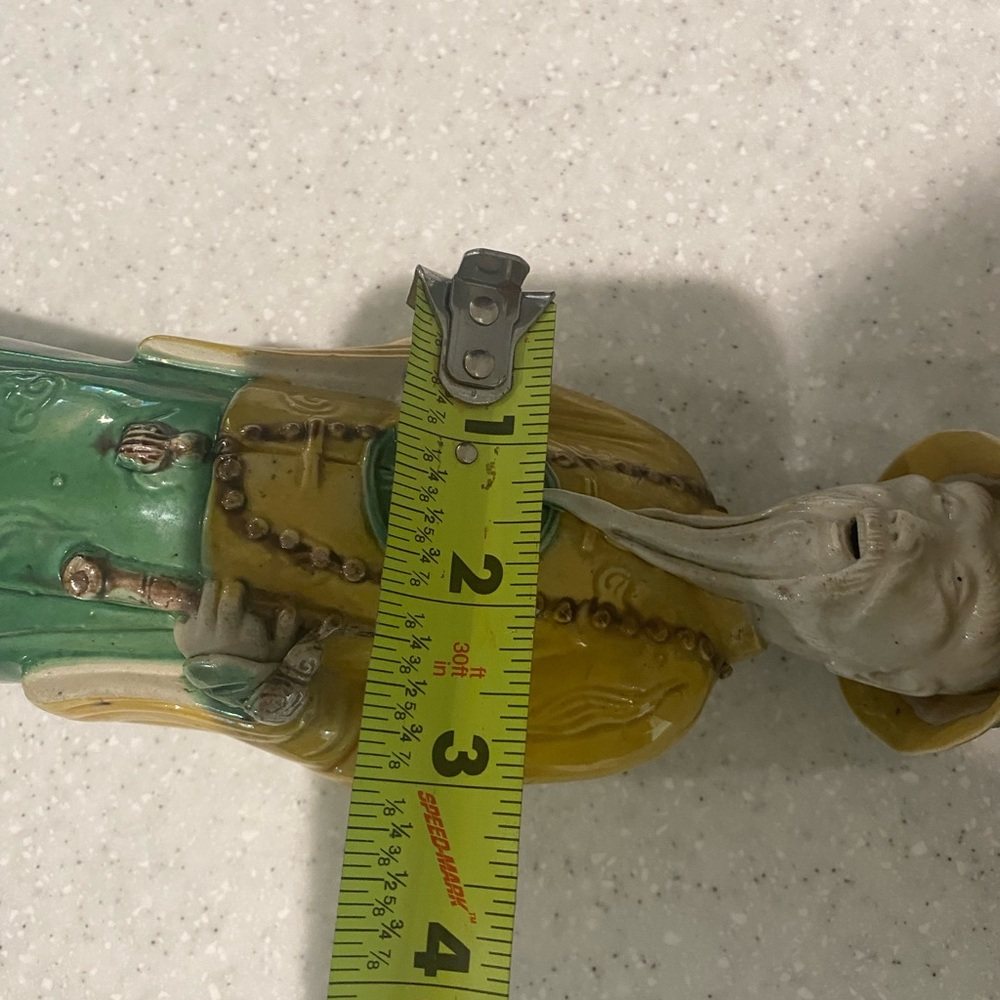 1900s Late Qing/Republic Chinese Mandarin Elderly Man Porcelain Figure - Picture 14 of 15